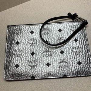 MCM Silver Pouch